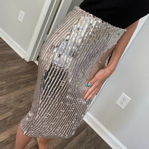 Silver Sequins skirt